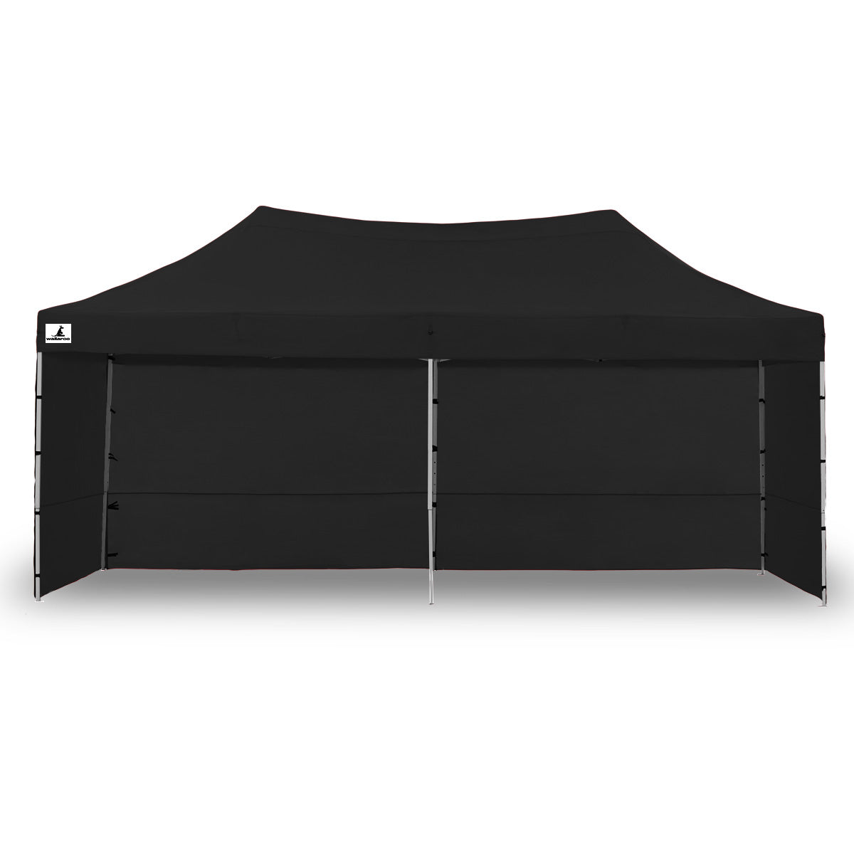 Wallaroo Gazebo Tent Marquee 3x6m PopUp Outdoor Wallaroo Black