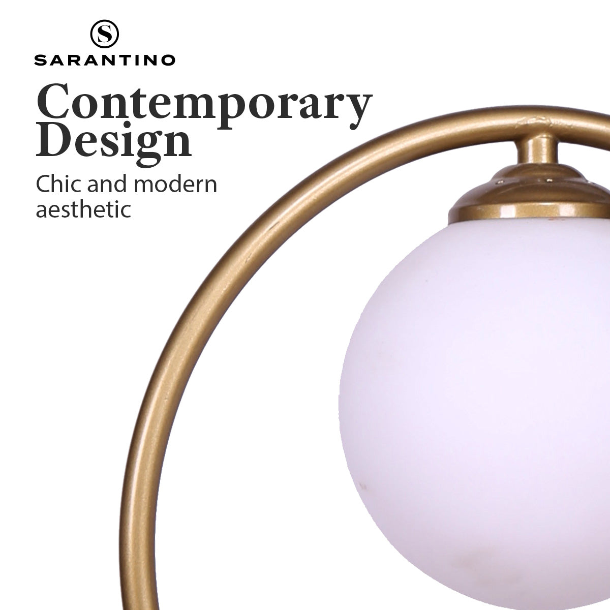 Sarantino Gold Metal Table Lamp