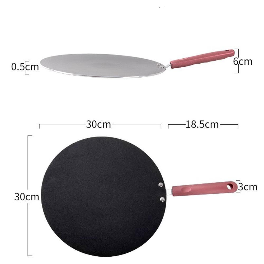 32cm Nonstick Frying Indian Tava Dosa Chapati Pan Flat Skillet Griddle Pan