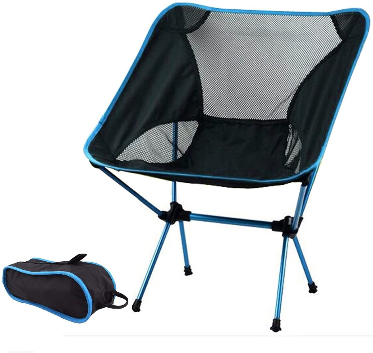 Ultralight Aluminum Alloy Folding Camping Camp Chair Outdoor Hiking Patio Backpacking Sky