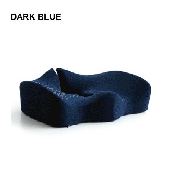 Premium Memory Foam Seat Cushion Coccyx Orthopedic Back Pain Relief Chair Pillow Office Dark Blue