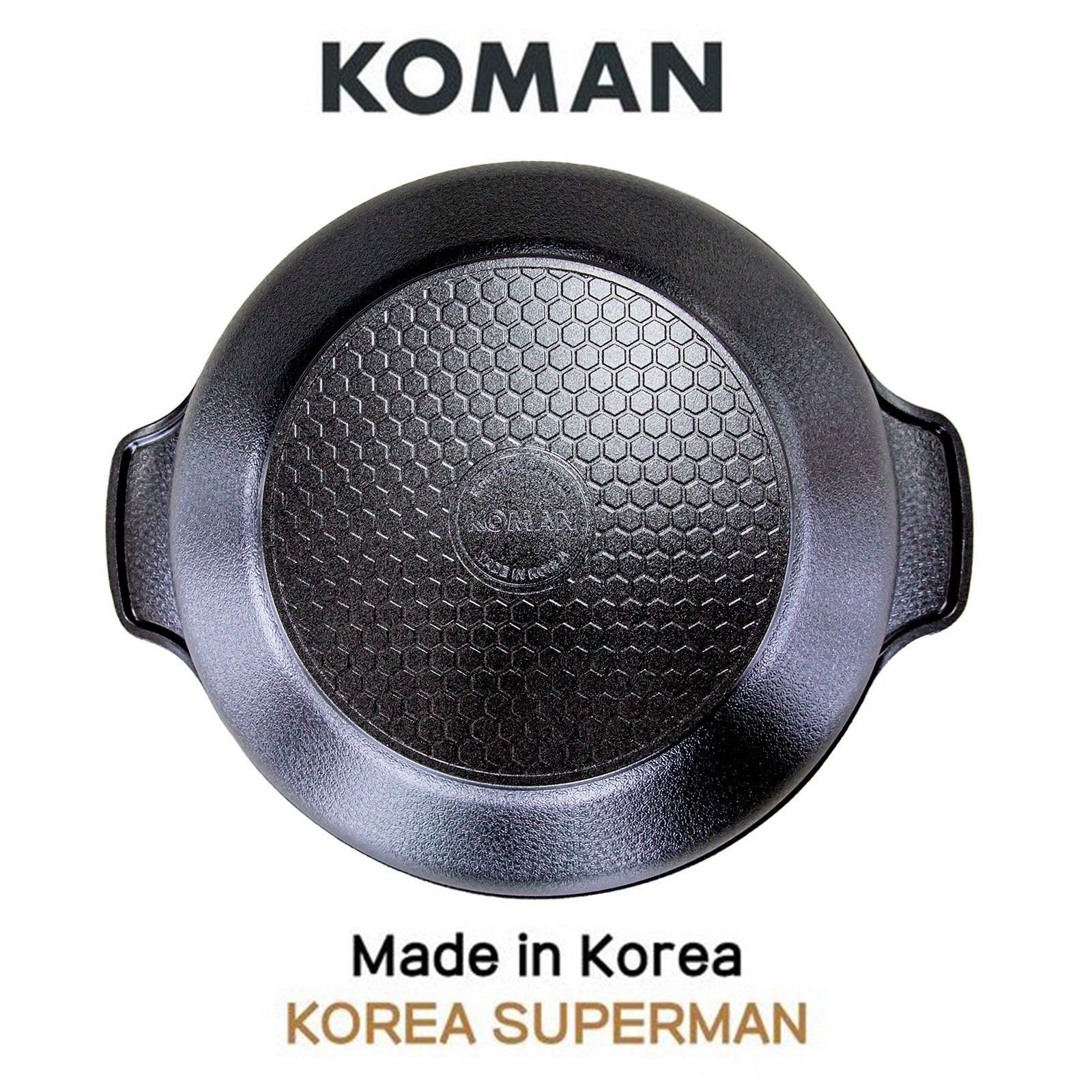 KOMAN 28cm Black Shinewon Two Hands Wok Ceramic Non-stick Titanium Coat