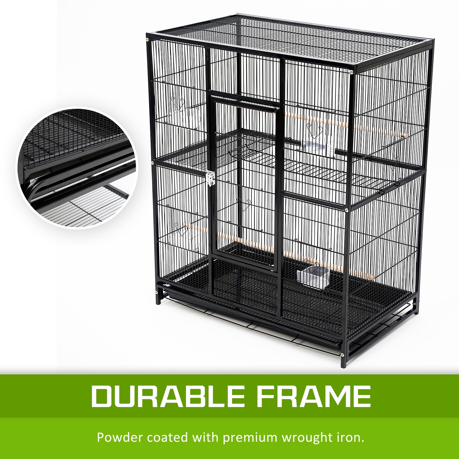 Paw Mate 137cm Bird Cage Parrot Aviary Melody