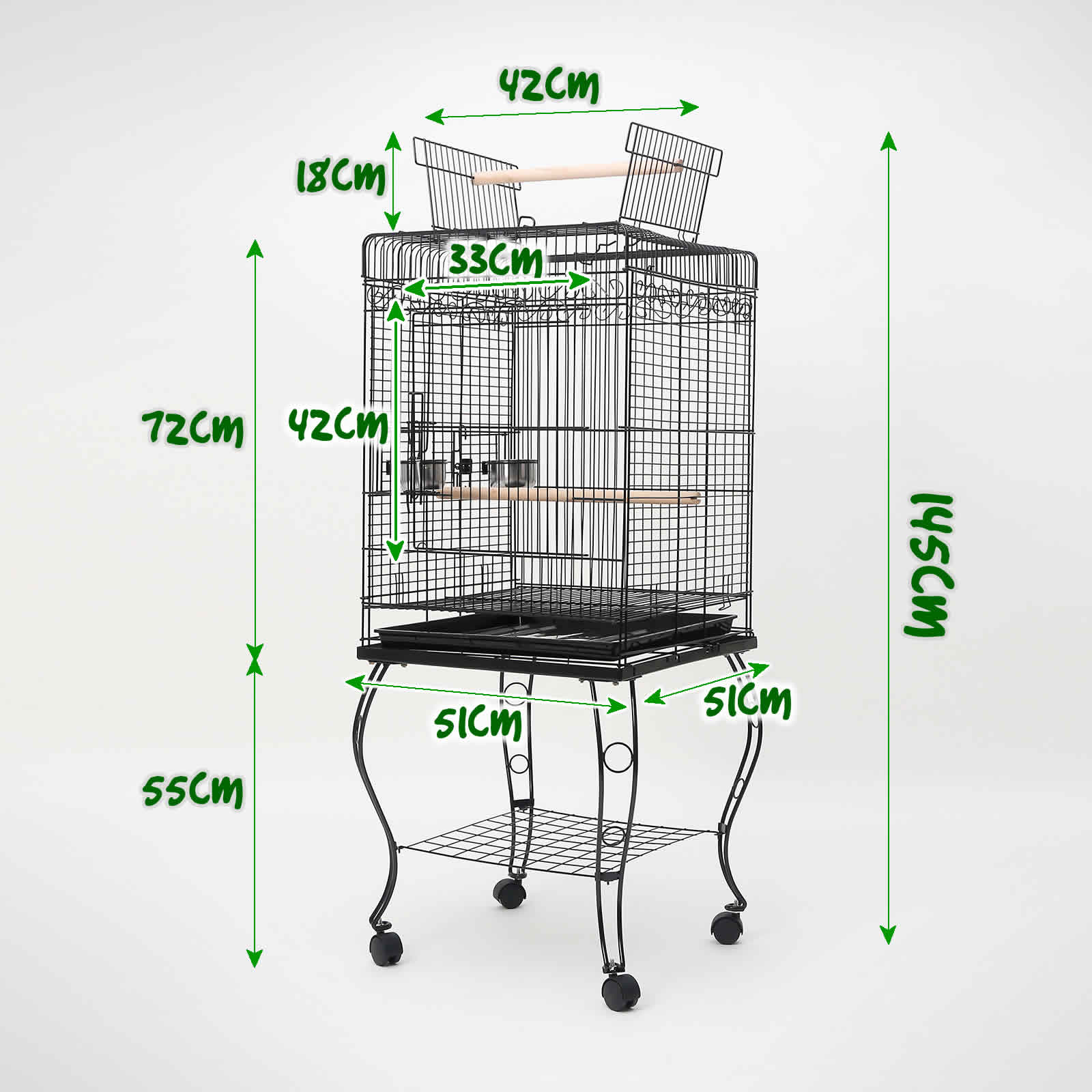 Paw Mate Bird Cage Parrot Aviary Alto 145cm