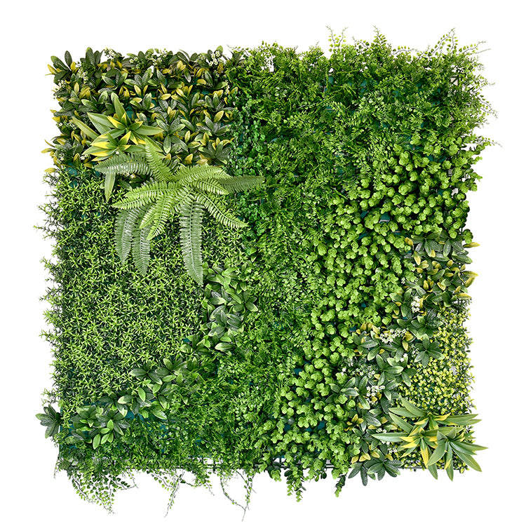 YES4HOMES 1 SQM Artificial Plant Wall Decor Grass Panels Vertical Garden Foliage Tile Fence 1X1M Green