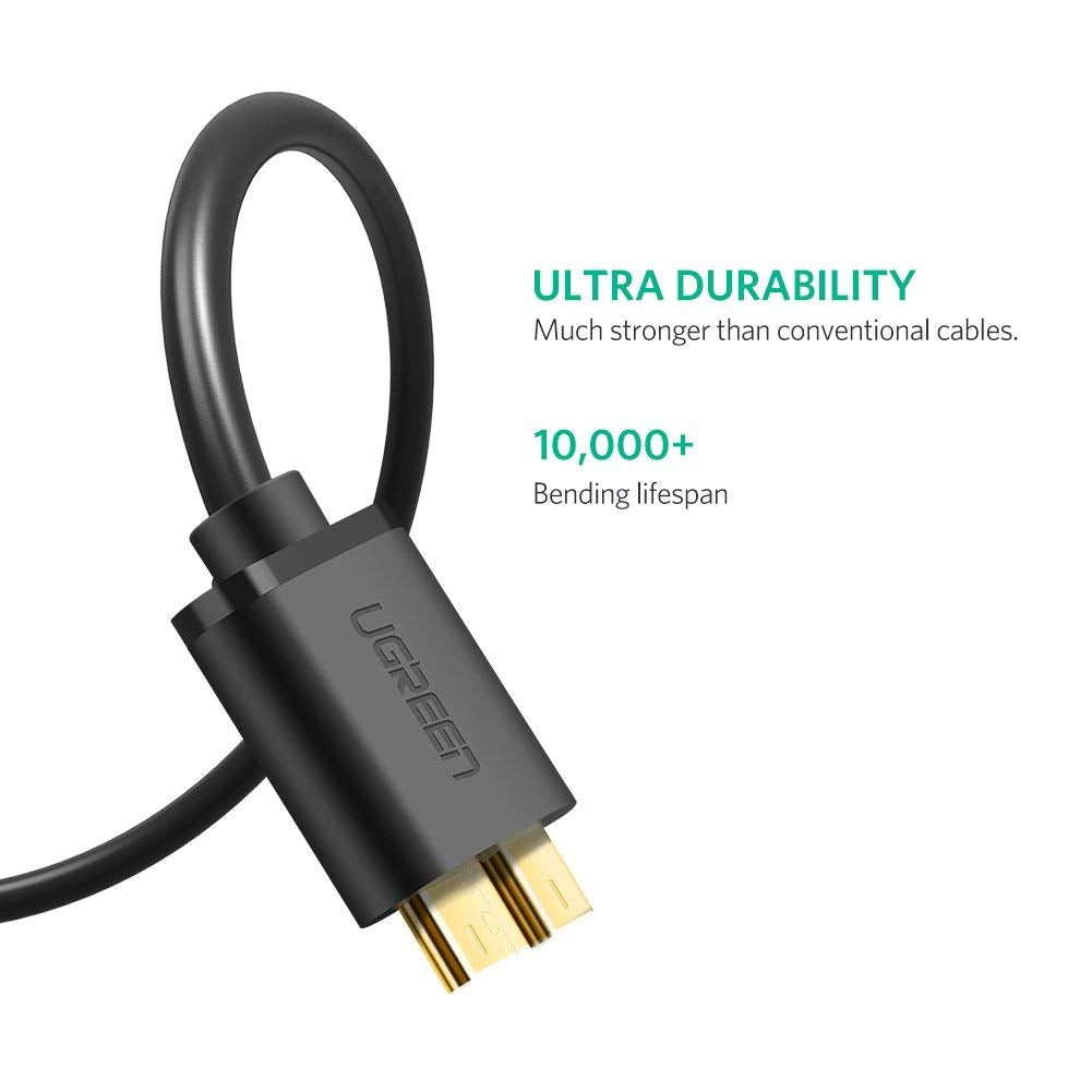 UGREEN USB 3.0 A Male to Micro USB 3.0 Male Cable - Black 2M (10843)