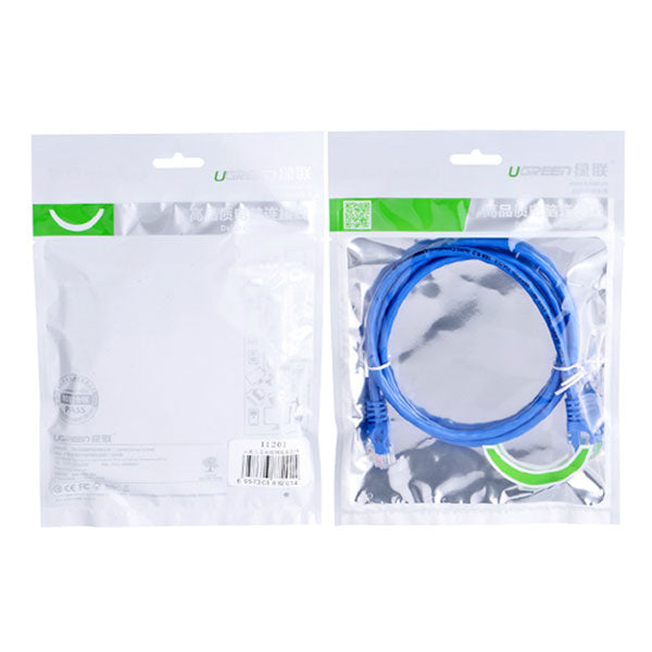 UGREEN Cat6 UTP blue color 26AWG CCA LAN Cable 15M (11207)