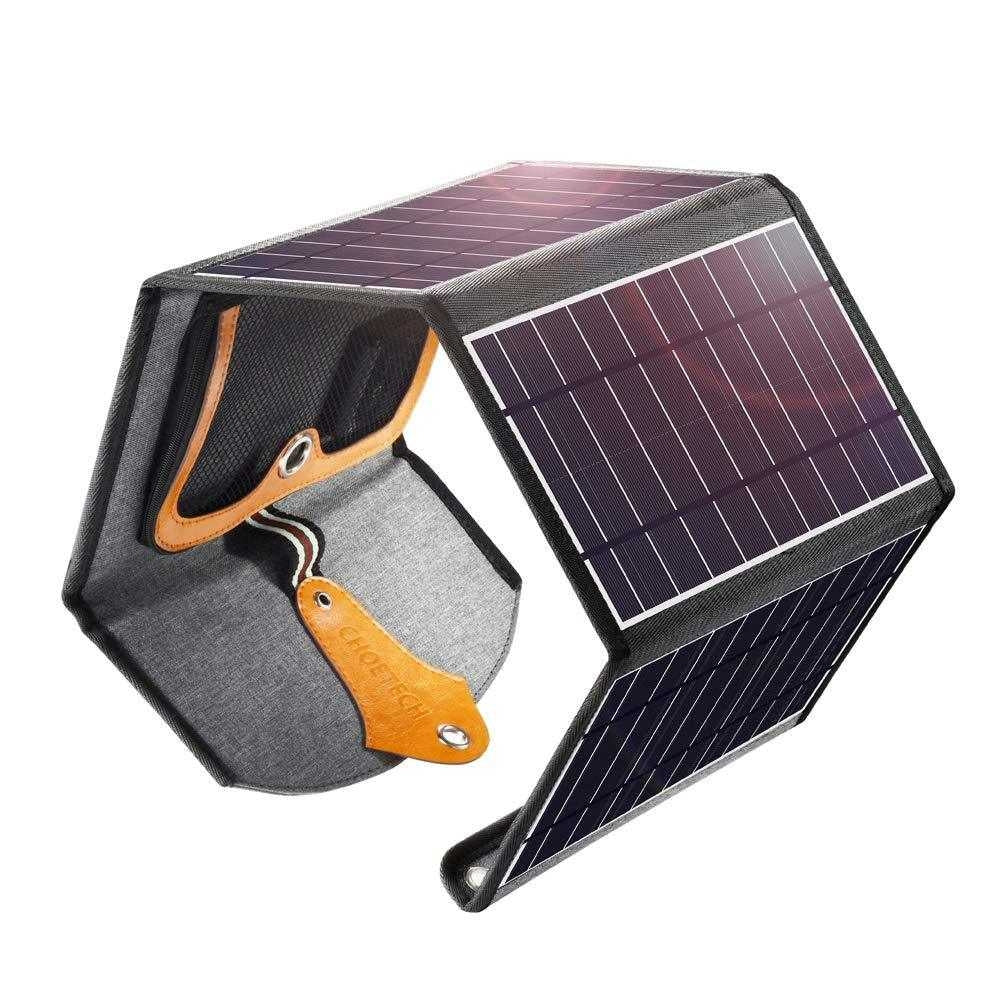 CHOETECH SC005 22W Portable Waterproof Foldable Solar Panel Charger (Dual USB Ports)