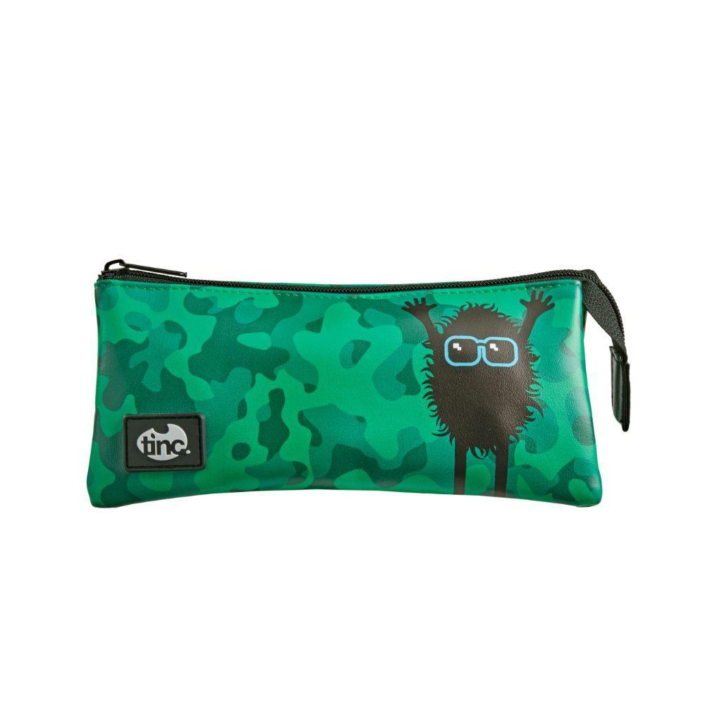 Tinc Hugga Tri Compartment Pencil Case (Green)