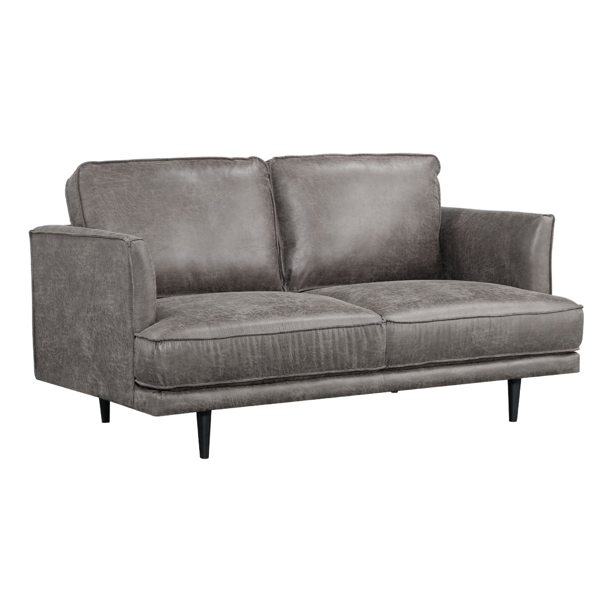 Rosie 2 Seater Sofa Fabric Uplholstered Lounge Couch Grey