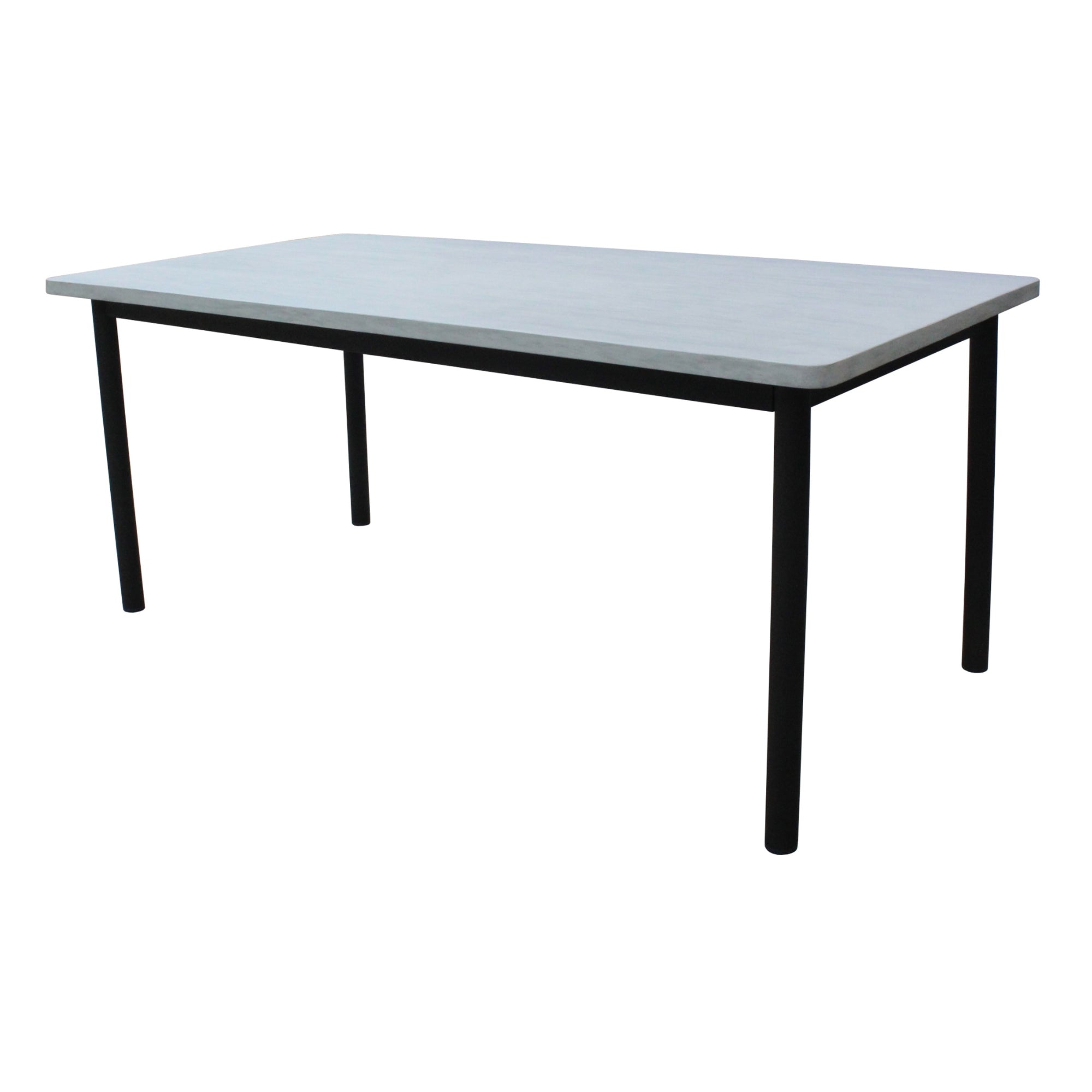 Lara 180cm 6 Seater Outdoor Dining Table Glass Concrete Top