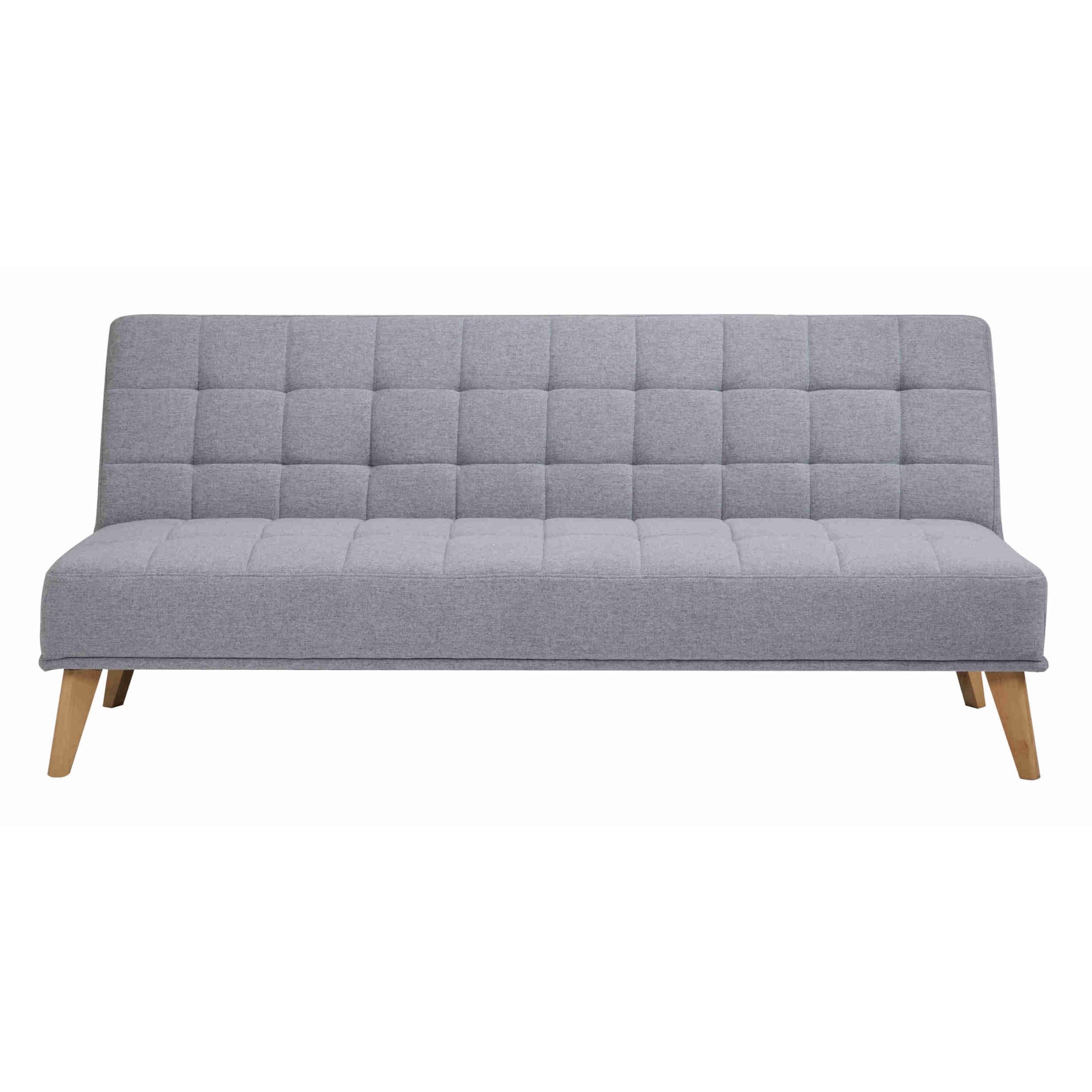 Brando 3 Seater Sofa Futon Bed Fabric Lounge Couch - Grey