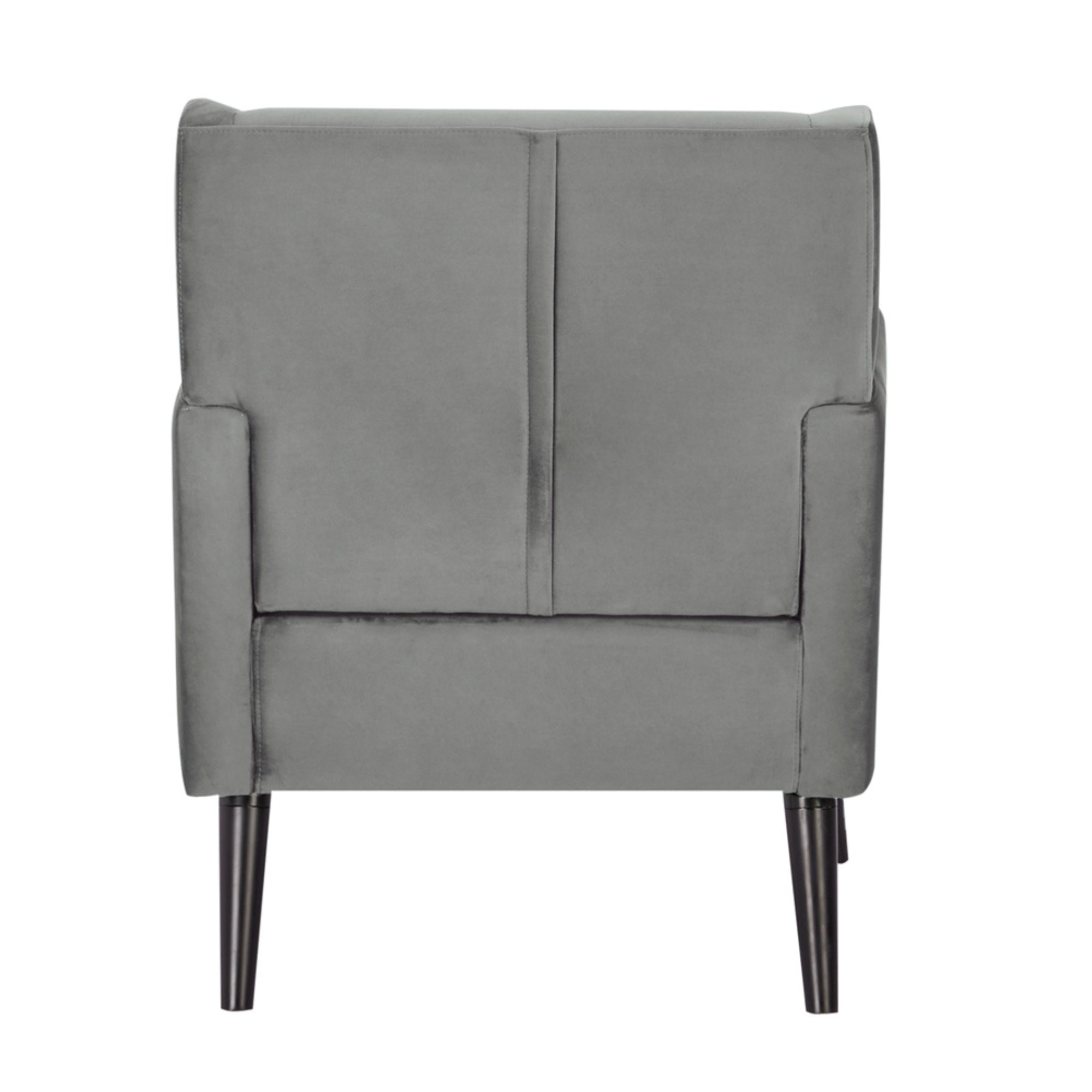 Bianca Accent Sofa Arm Chair Fabric Uplholstered Lounge Couch - Mid Grey