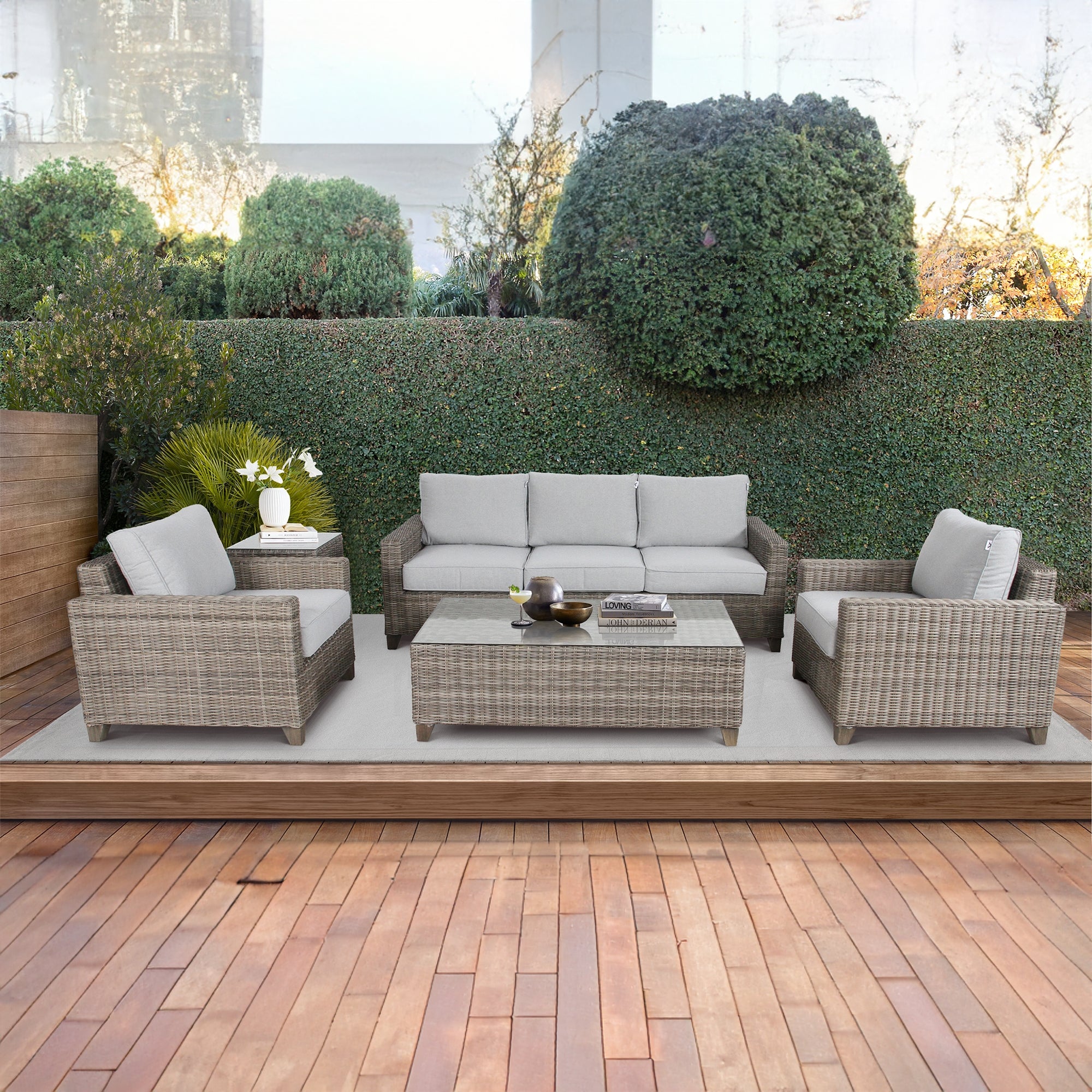 Sophy 3 Seater Wicker Rattan Outdoor Sofa Chair Lounge