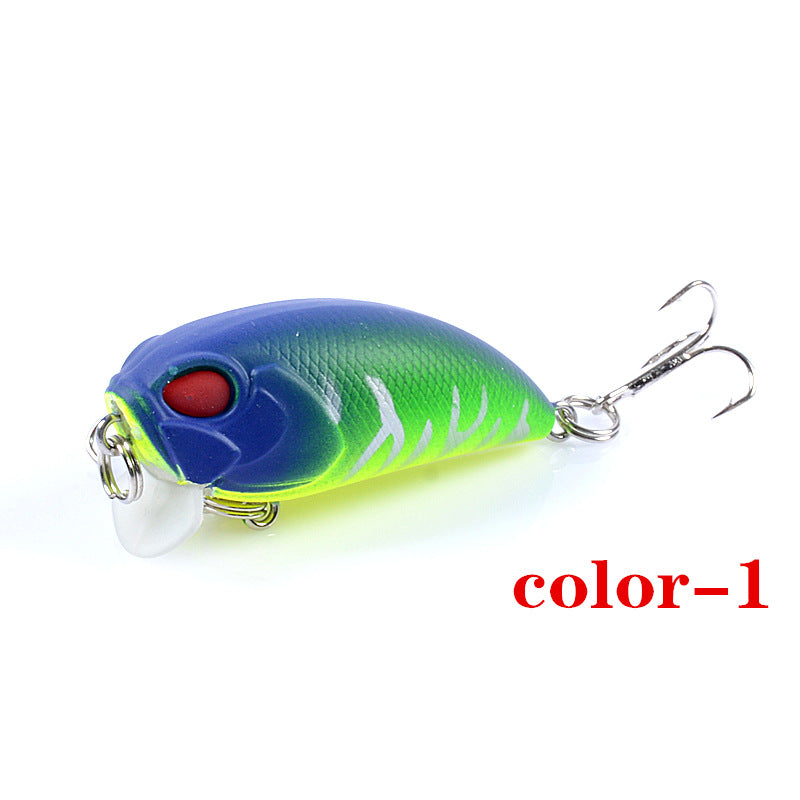 6x Popper Crank 5.1cm Fishing Lure Lures Surface Tackle Fresh Saltwater