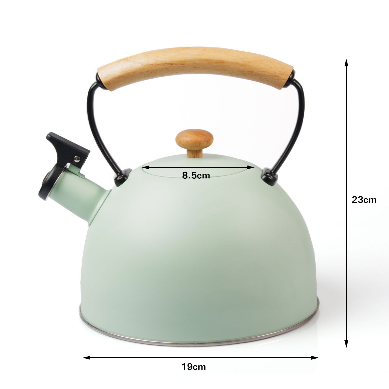 3 Liter Tea Whistling Kettle Stainless Steel Modern Whistling Tea Pot for Stovetop