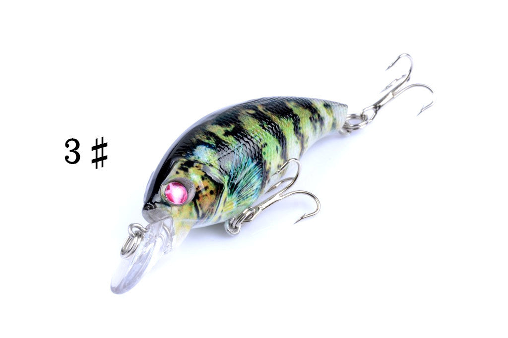 4x 7.5cm Popper Crank Bait Fishing Lure Lures Surface Tackle Saltwater