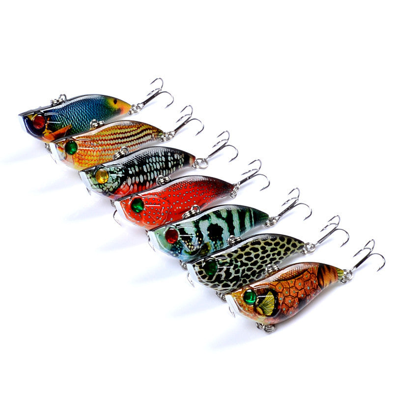 7x Popper Poppers 5.8cm Fishing Lure Lures Surface Tackle Fresh Saltwater