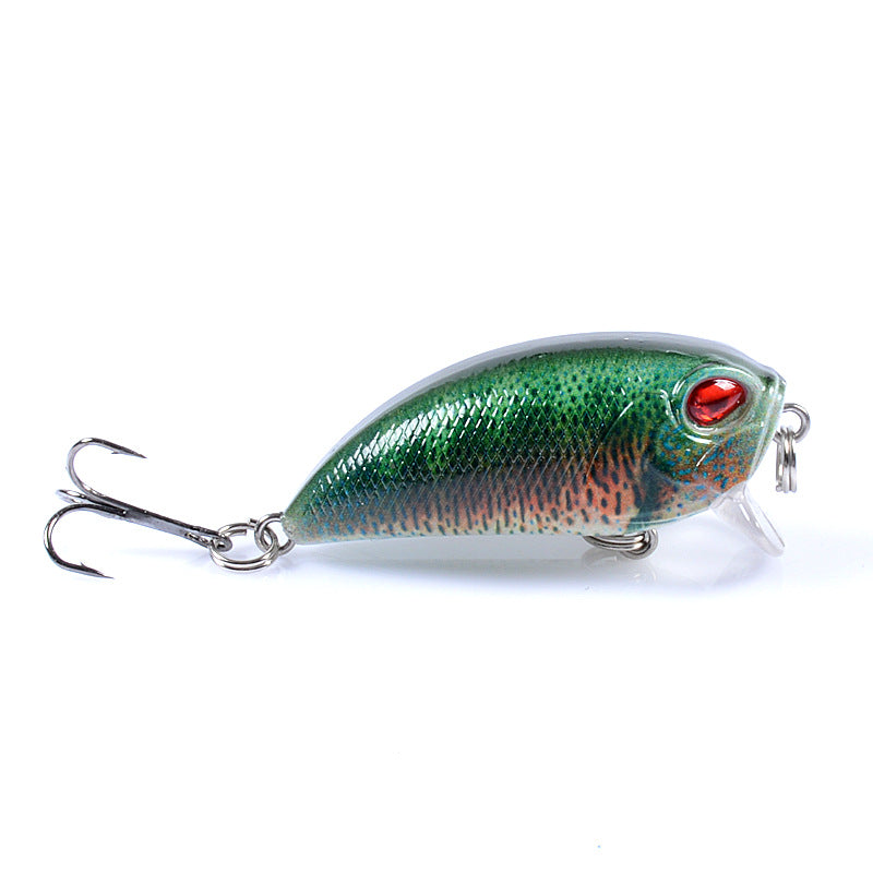 6x Popper Poppers 5.1cm Fishing Lure Lures Surface Tackle Fresh Saltwater