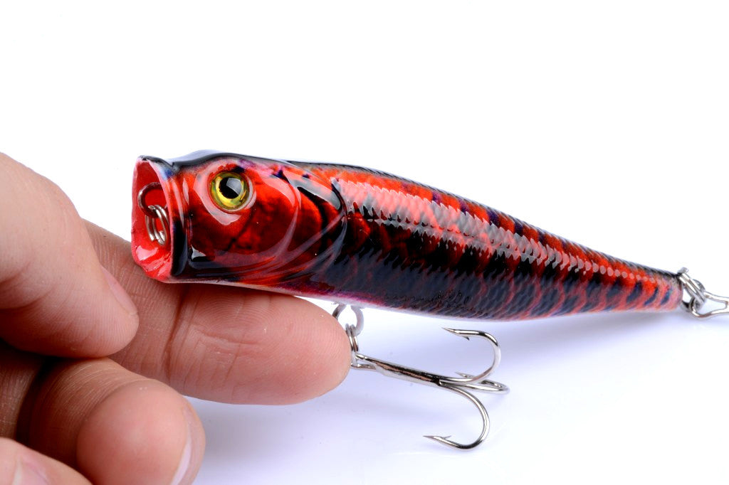 6X 9cm Popper Poppers Fishing Lure Lures Surface Tackle Fresh Saltwater