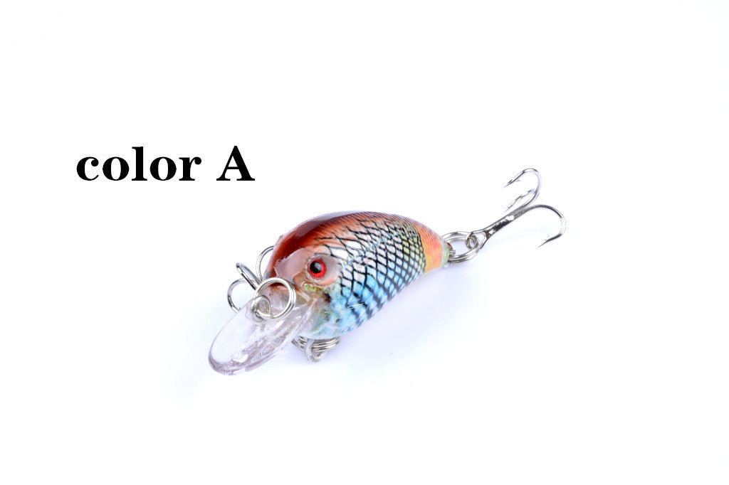 5x 4.5cm Popper Crank Bait Fishing Lure Lures Surface Tackle Saltwater