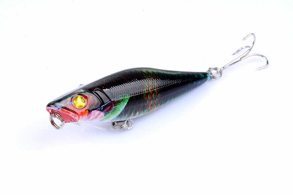 5X 7.5cm Popper Poppers Fishing Lure Lures Surface Tackle Fresh Saltwater