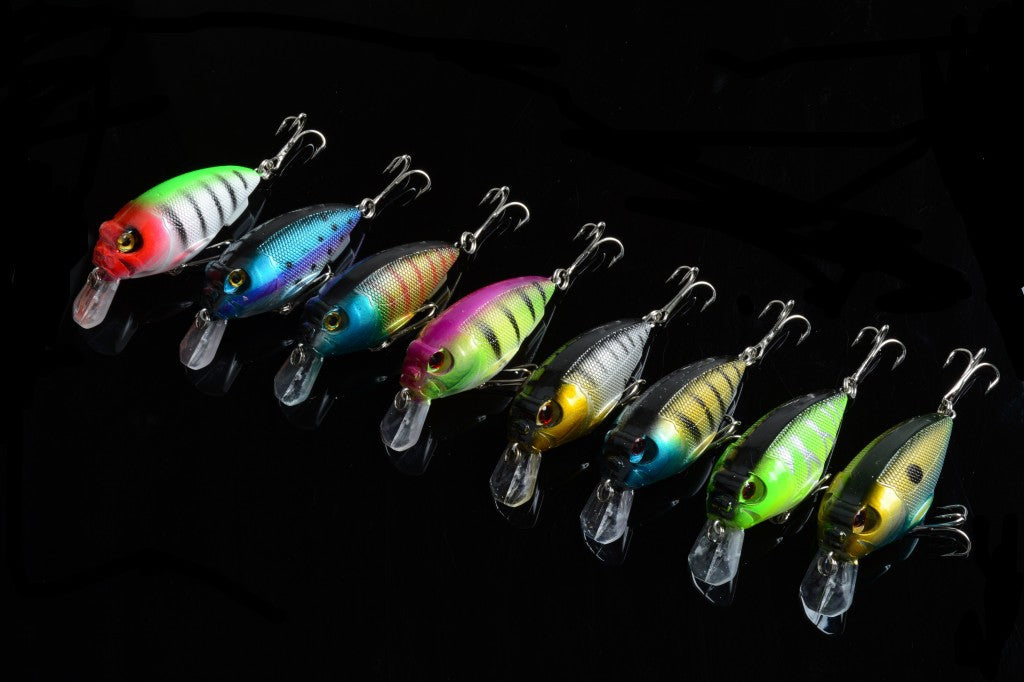 8x 7cm Popper Crank Bait Fishing Lure Lures Surface Tackle Saltwater