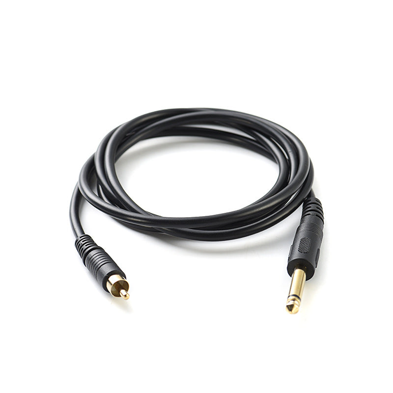 1.5M 6.35mm Single Track Male to RCA Male Audio Cable