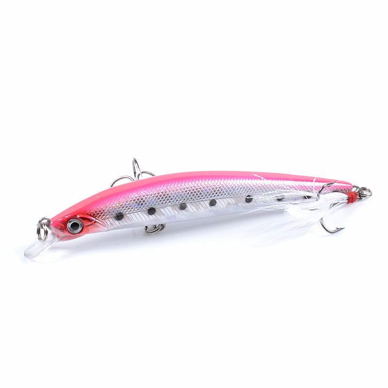 8x Popper Minnow 11.2cm Fishing Lure Lures Surface Tackle Fresh Saltwater