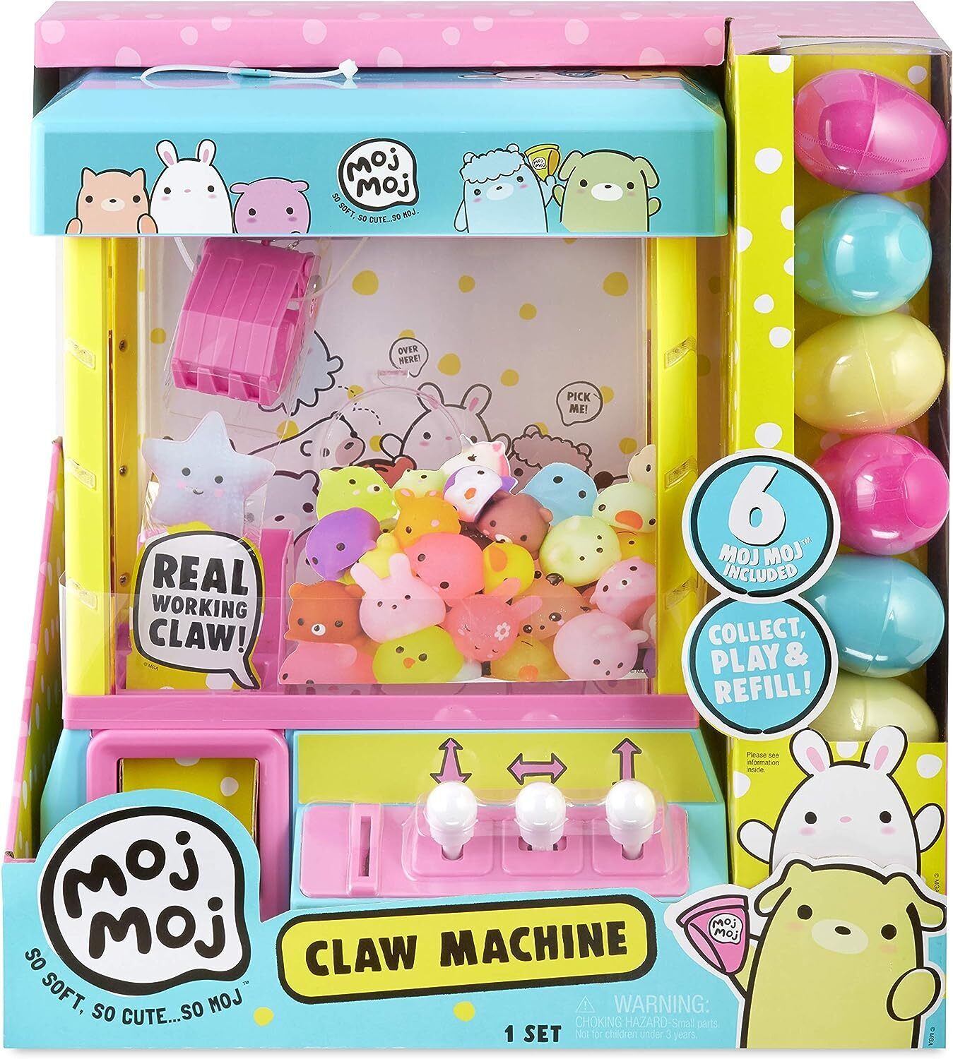 The Original Moj Moj Claw Machine Toy Set 3+