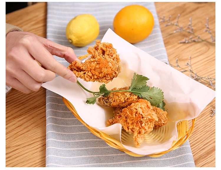 Oil-Absorbing Paper for Fried Food 21.8*19.7cm 50pcs