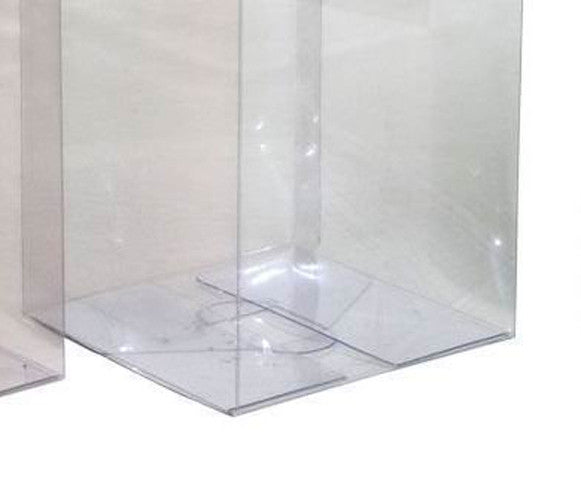 10 Pack of 9cm Sqaured Cube Gift Box -  Product Showcase Clear Plastic Shop Display Storage Packaging Box