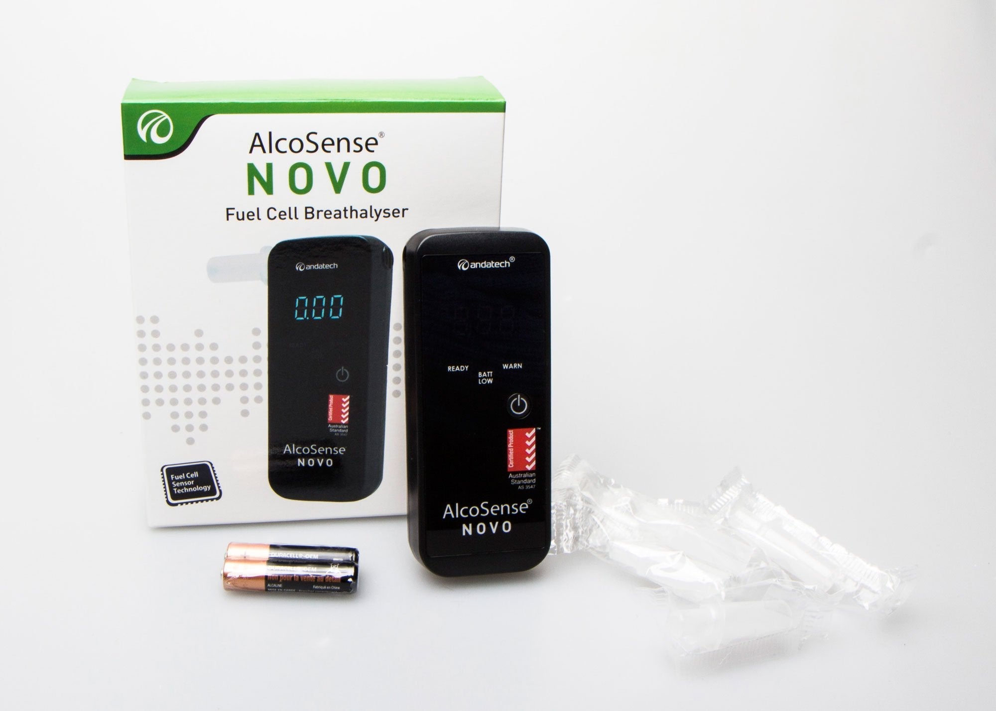 Alcosense® Novo Personal Breathalyser AS3547 Certified