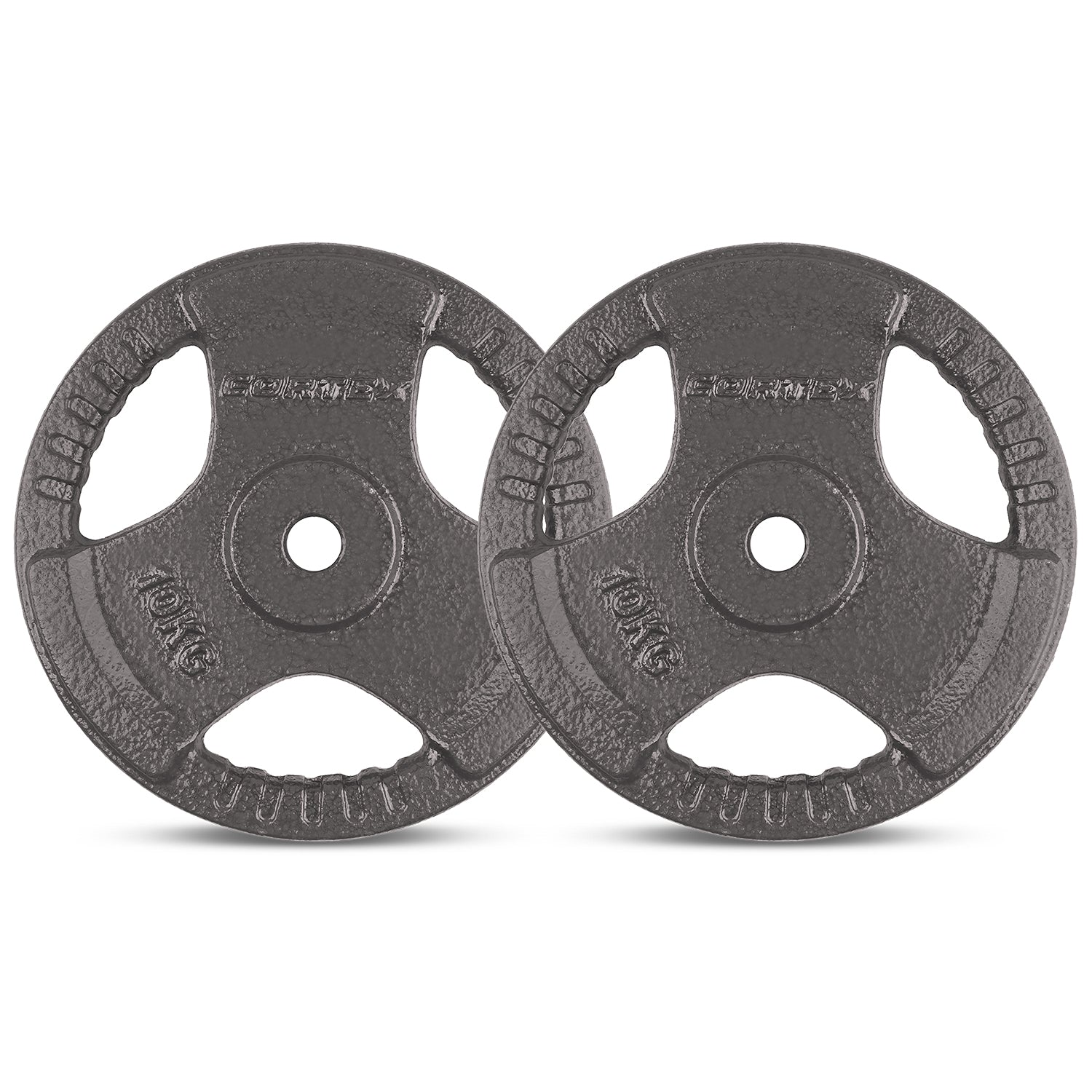 CORTEX 10kg Tri-Grip Standard Plates 25mm (Pair)