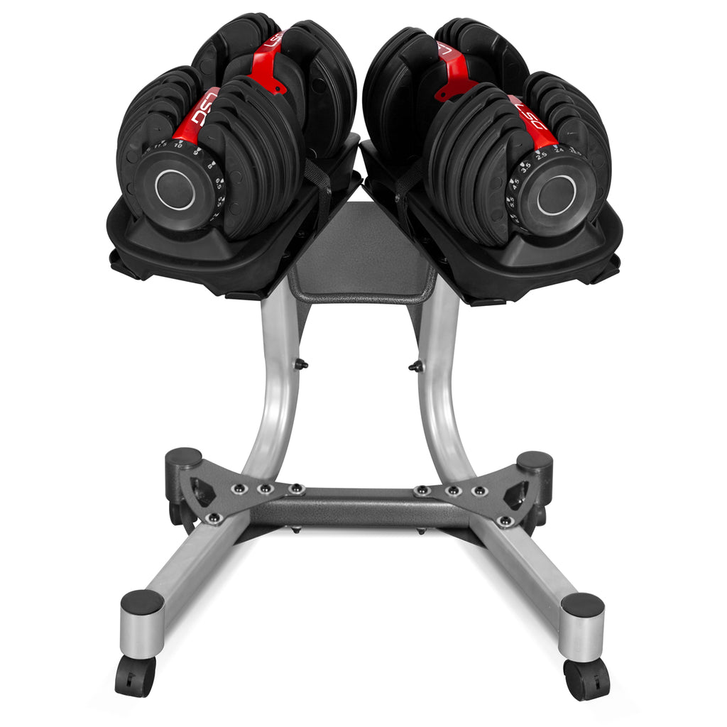 LSG Adjustable Dumbbells 2.5kg-24kg (Pairs) with Dumbbell Stand