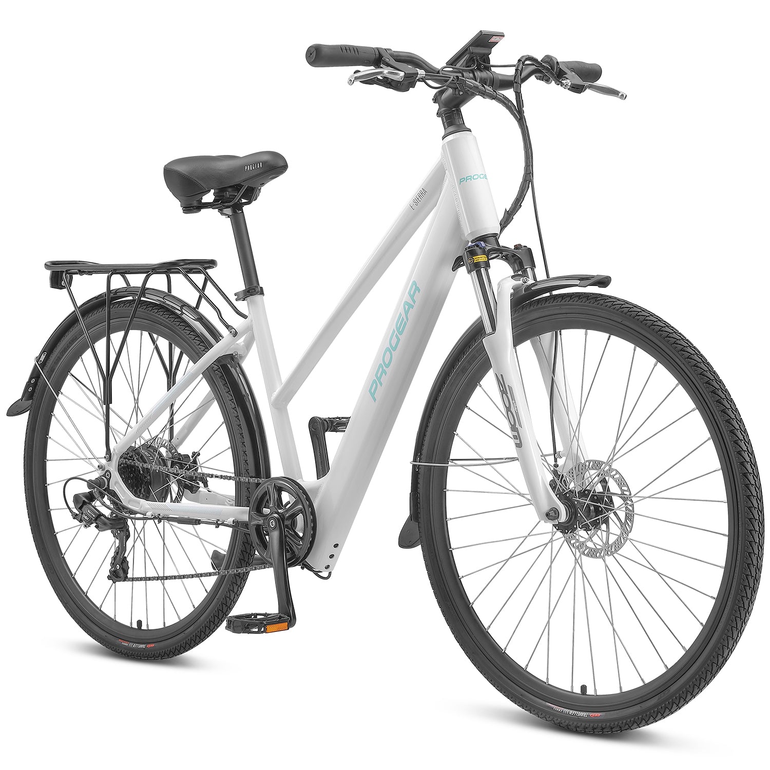 Progear Bikes E-Sierra Hybrid E-Bike Ladies 700c*17" in Whisper White