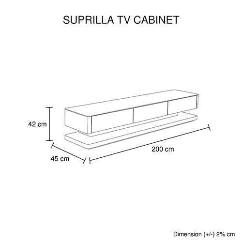 TV Cabinet with 3 Storage Drawers With High Glossy Assembled Entertainment Unit in Black colour