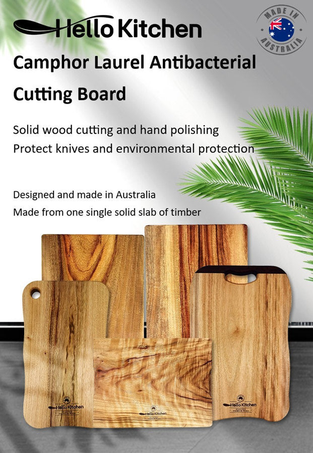 Hello Kitchen Premium Natural Camphor Laurel Cutting Chopping Board (Plain)