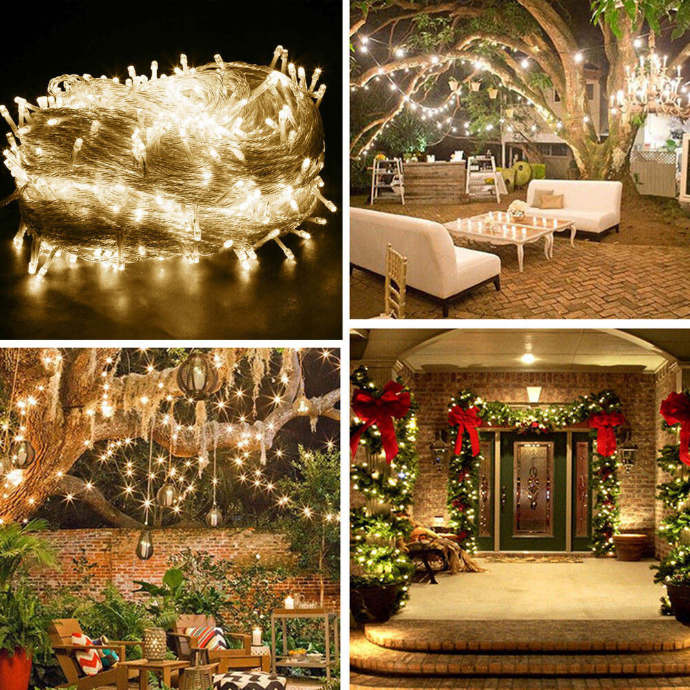 Solar Fairy String Led Lights 12M-32M Outdoor Garden Christmas Party Decor(32M300Led)