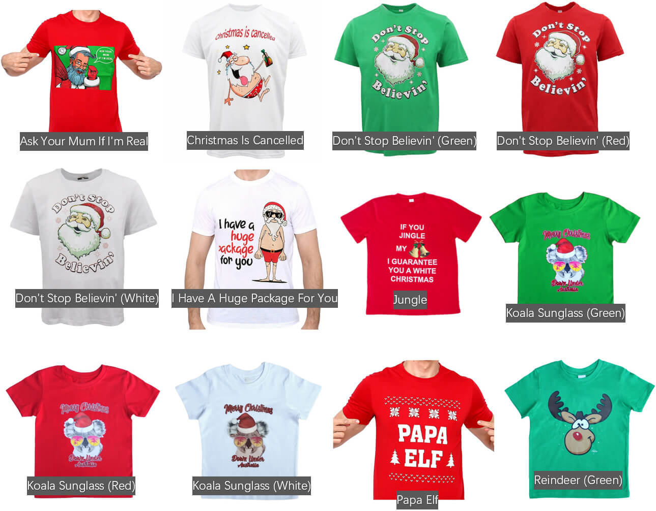 New Funny Adult Xmas Christmas T Shirt Tee Mens Womens 100% Cotton Jolly Ugly, Tree (Green) B, L