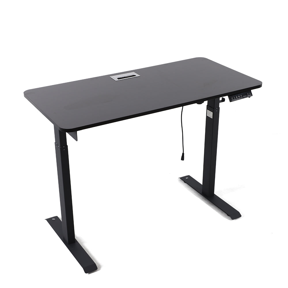 Electric Standing Desk Sit to Stand Up Motorised Single motor Desks Black