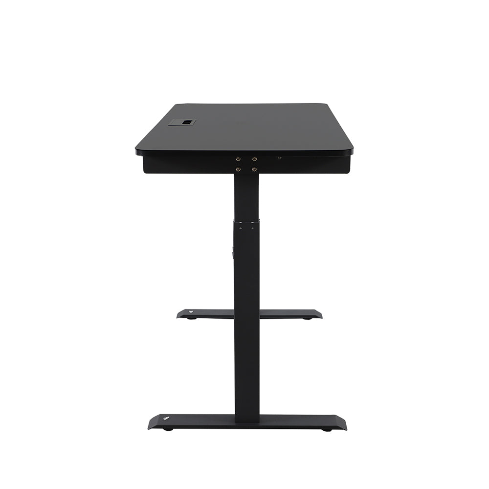 Electric Standing Desk Sit to Stand Up Motorised Single motor Desks Black