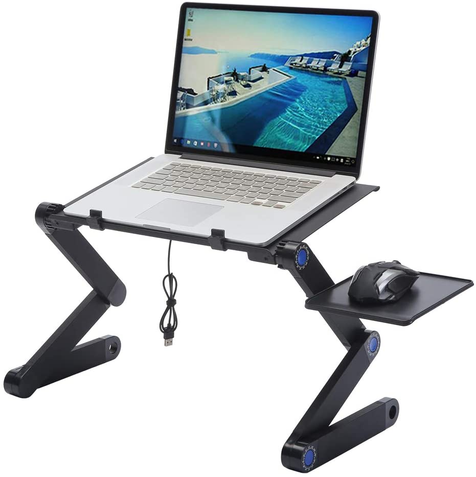 Adjustable Laptop Stand with Mouse Pad