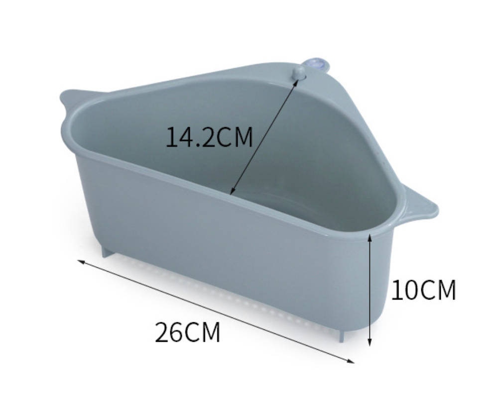 Corner Sink Basket Grey