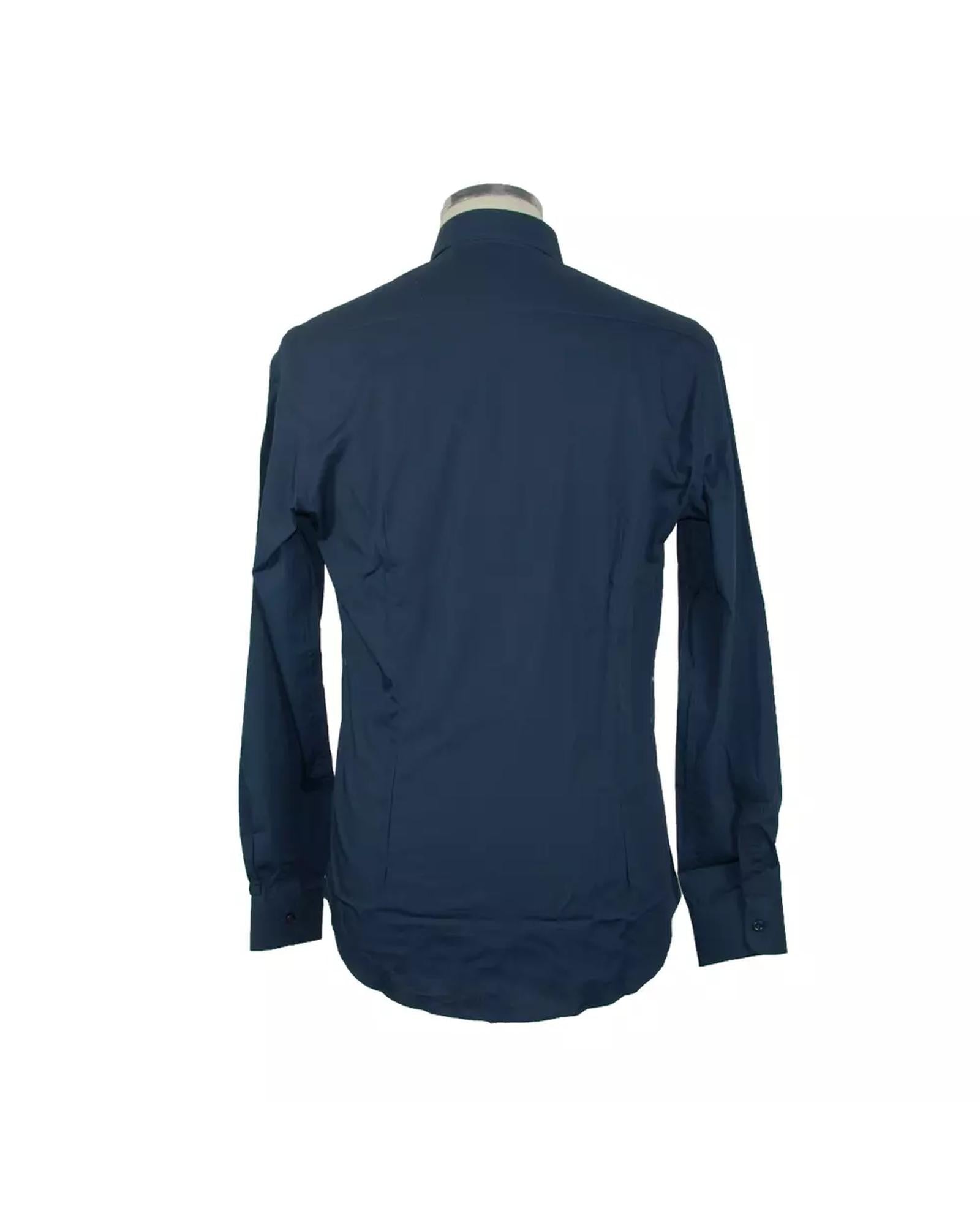 Luxury Designer Cotton Long Sleeve Shirt 40 IT Men