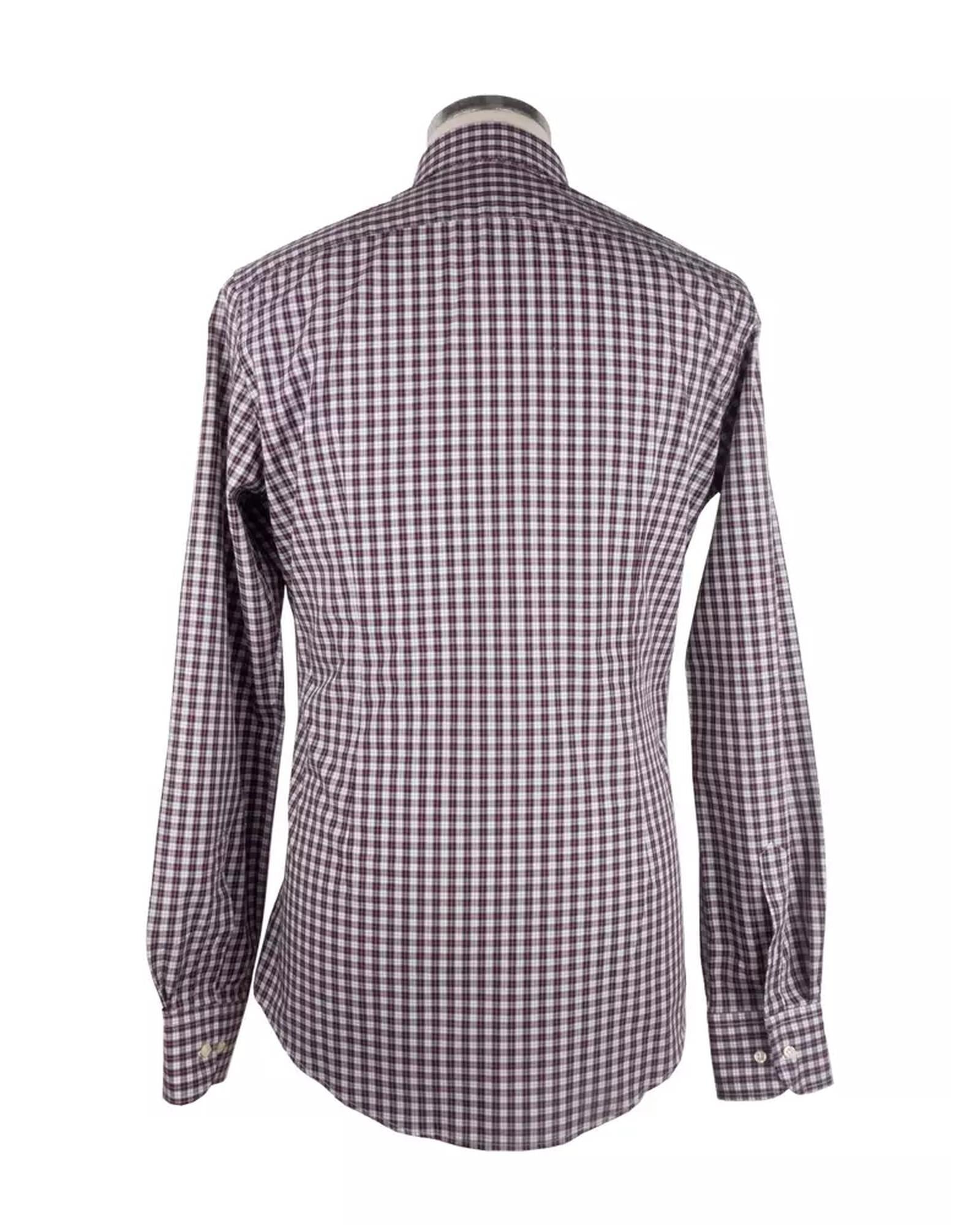 Milano Checkered Cotton Shirt 39 IT Men