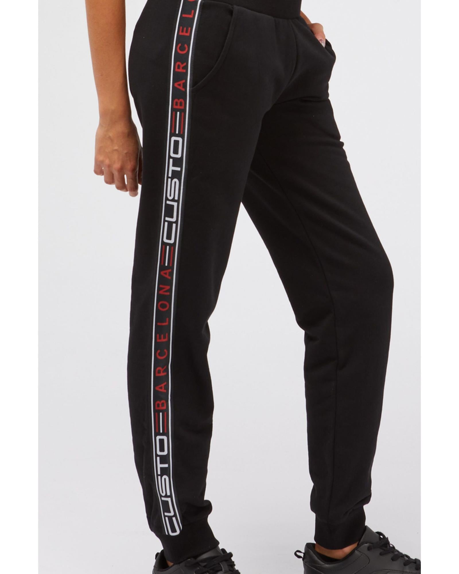 Logo Side Band Sweatpants with Cuffed Bottom L Women