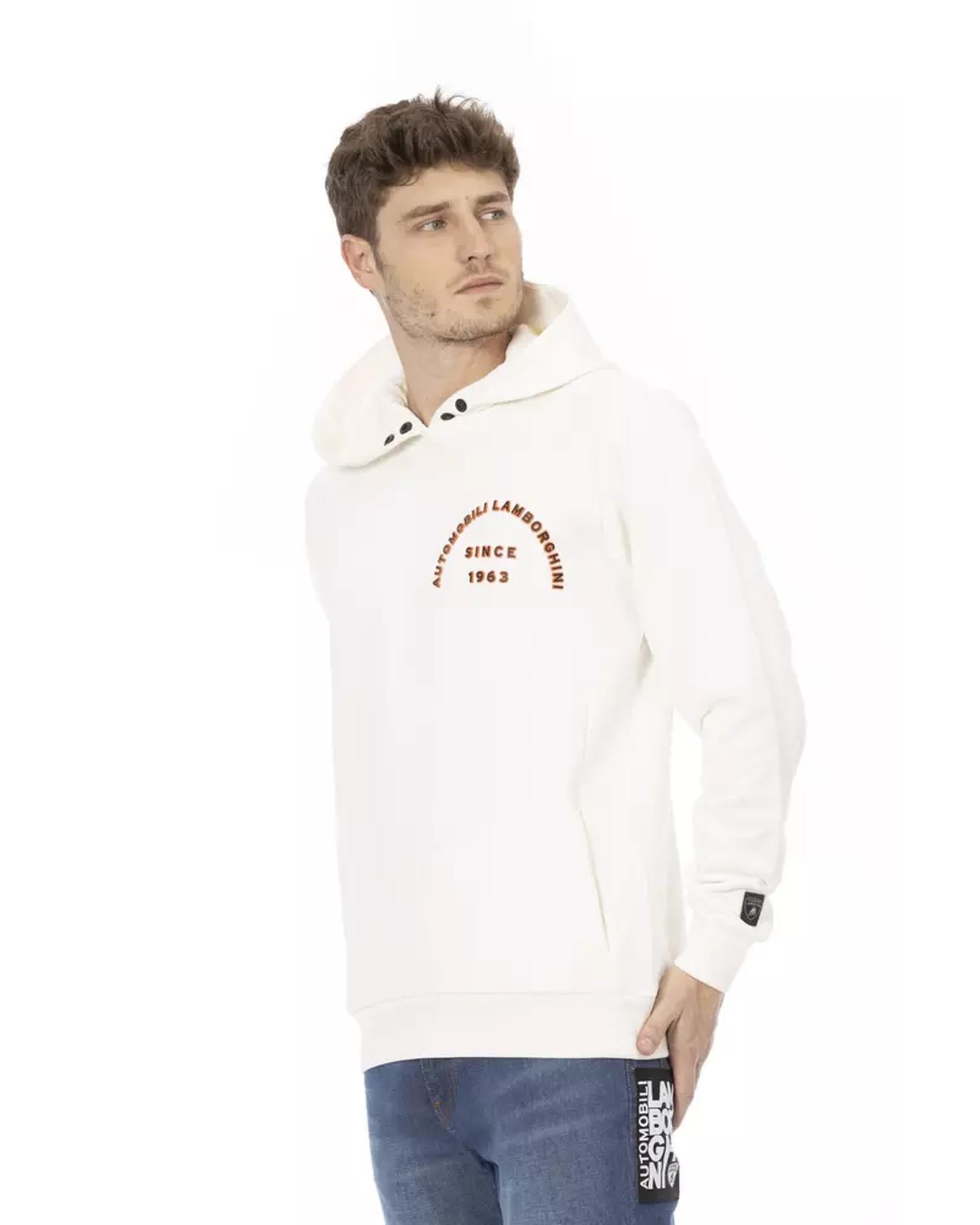 Hoodie with Pockets and Front Print L Men