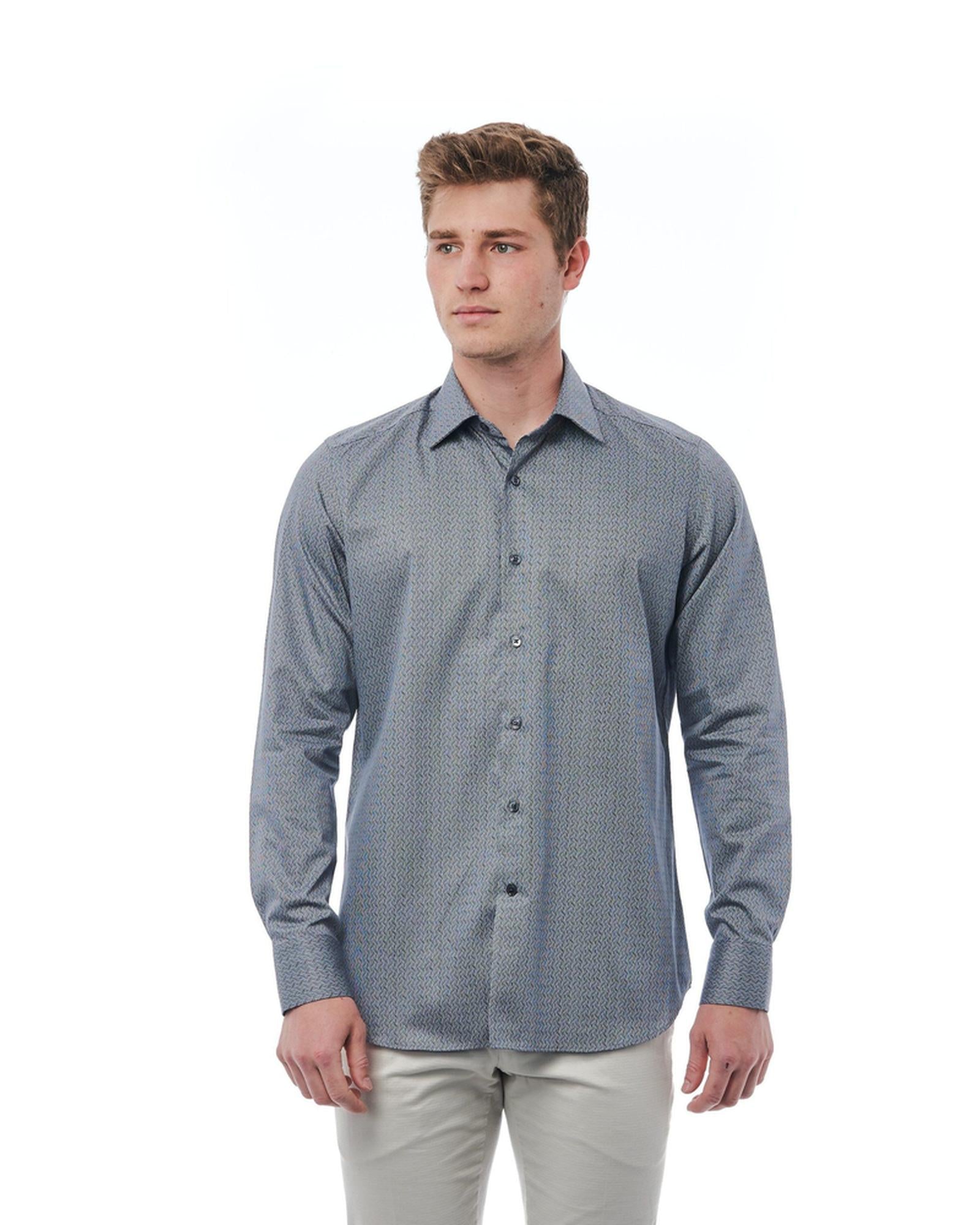 Regular Fit Shirt with Italian Collar 40 IT Men