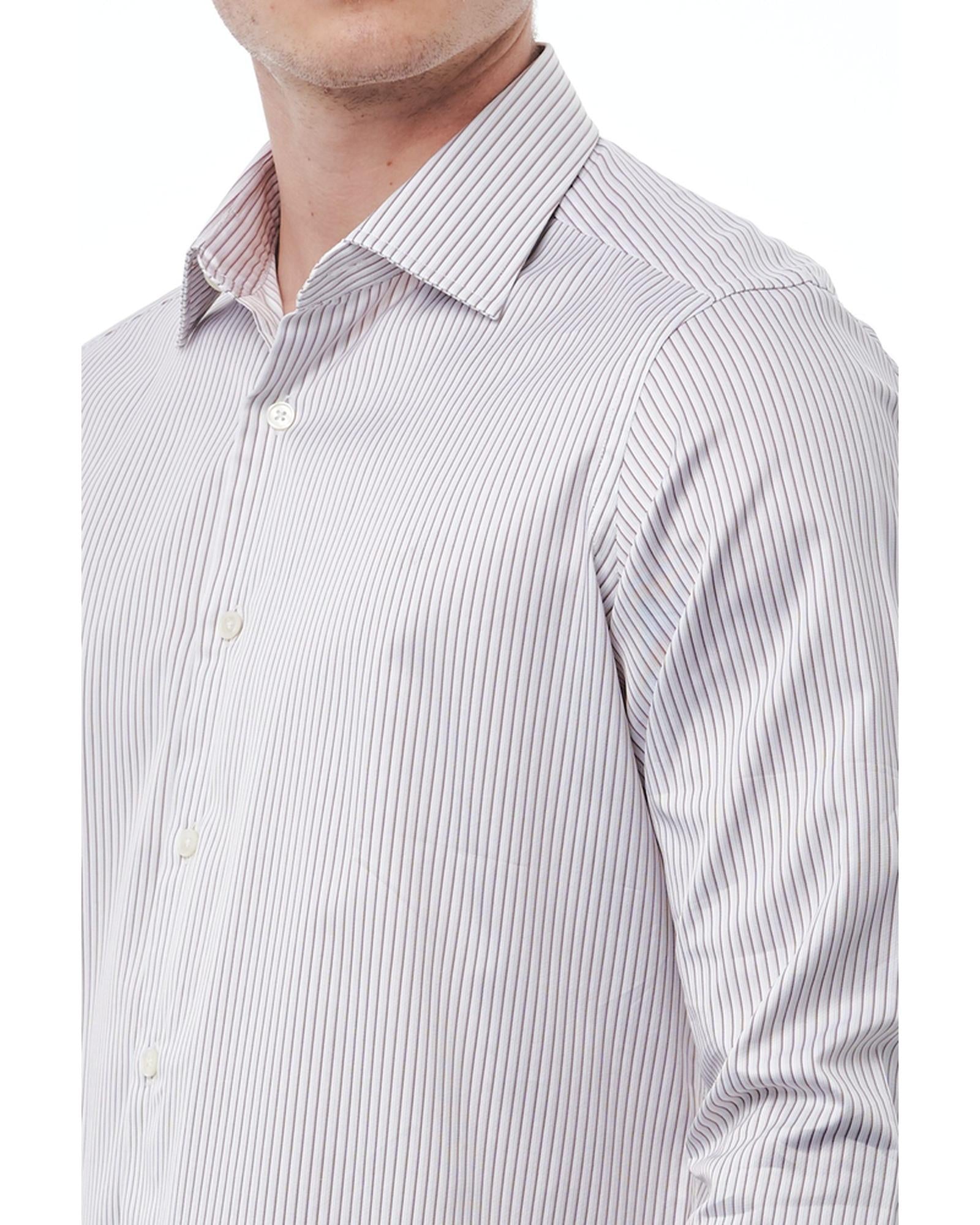 Regular Fit Shirt with Italian Collar 41 IT Men